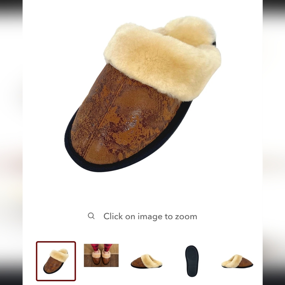 Dune sheepskin slippers